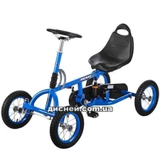 Детский карт M 1697-12, надувные колеса, синий